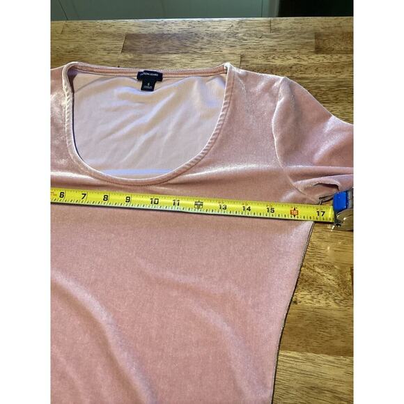 J CREW Stretch Pink Velvet Bodysuit Womens Small Balletcore Preppy - Picture 9 of 9